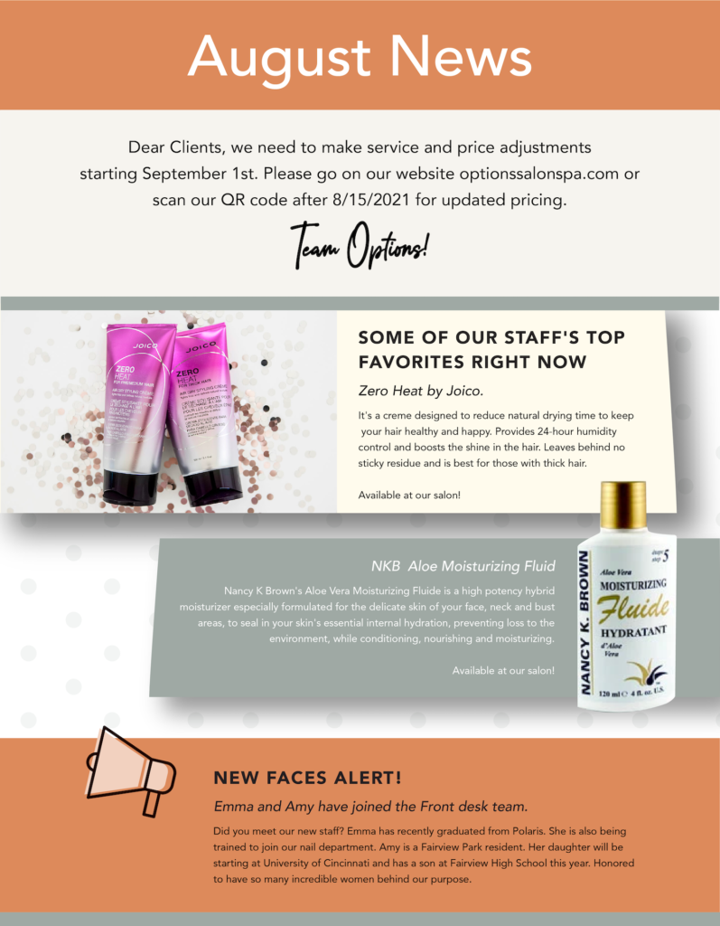 August 2021 newsletter