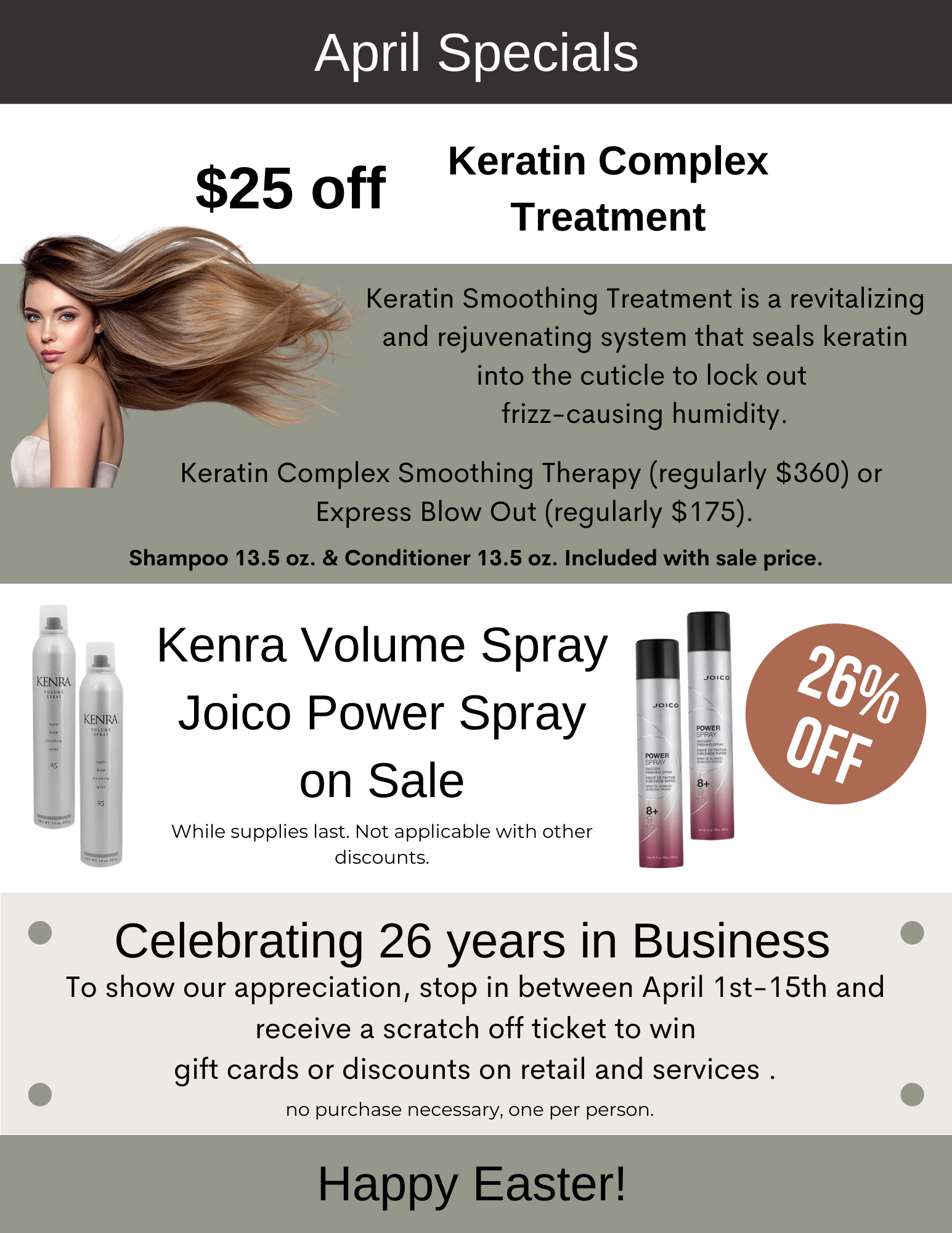 April specials